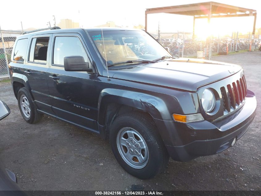 2014 Jeep Patriot Sport VIN: 1C4NJRBB8ED572679 Lot: 38242156