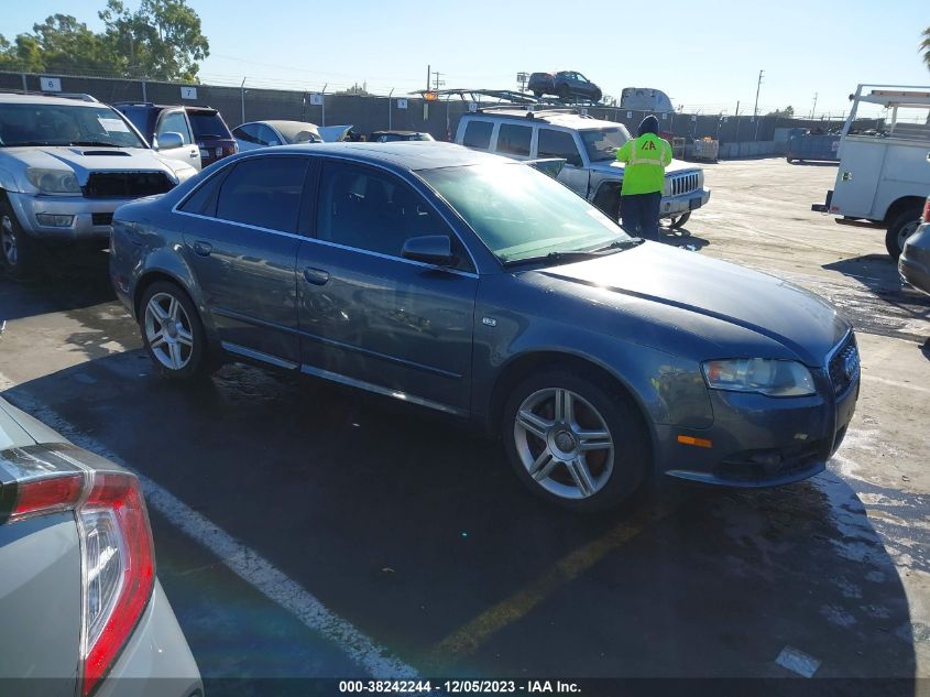 2008 Audi A4 2.0T VIN: WAUAF78E68A126894 Lot: 38242244