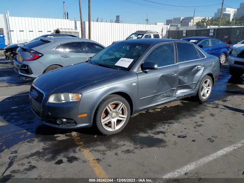 2008 Audi A4 2.0T VIN: WAUAF78E68A126894 Lot: 38242244