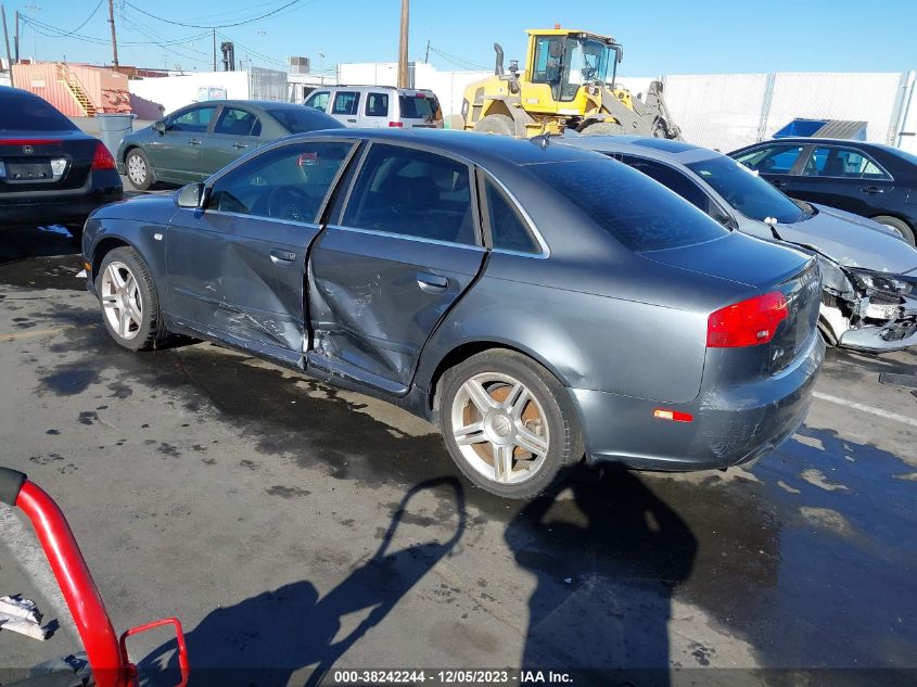 2008 Audi A4 2.0T VIN: WAUAF78E68A126894 Lot: 38242244