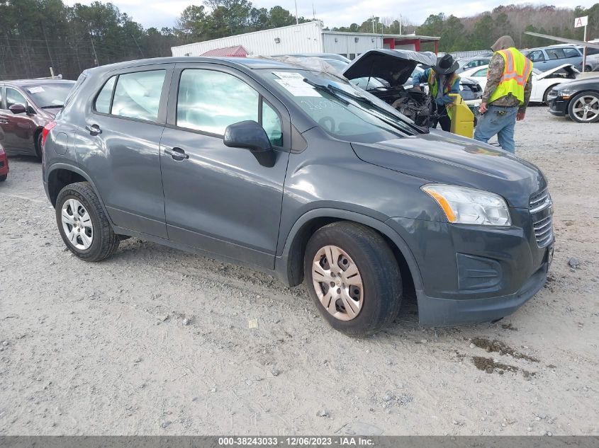 2016 Chevrolet Trax 1Ls VIN: 3GNCJKSB6GL260251 Lot: 38243033