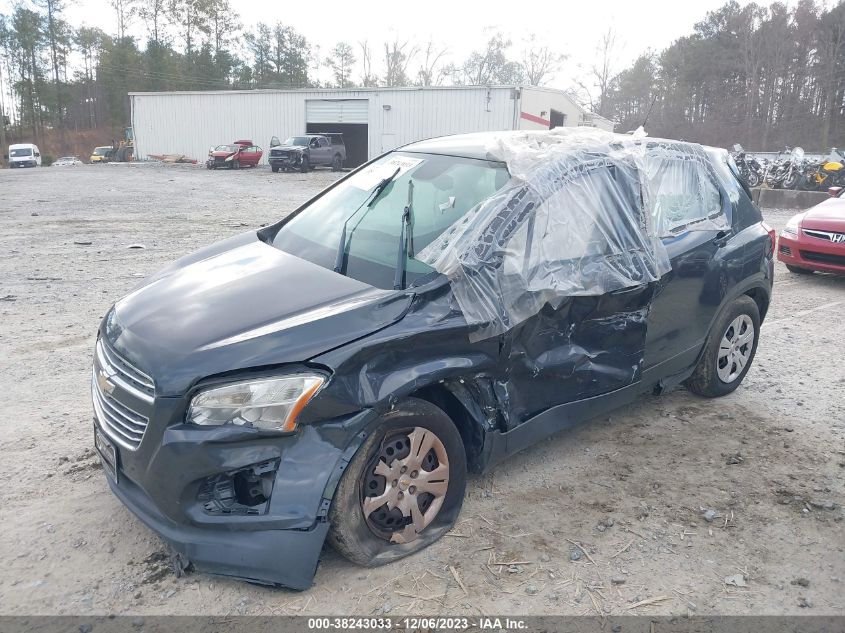 2016 Chevrolet Trax 1Ls VIN: 3GNCJKSB6GL260251 Lot: 38243033