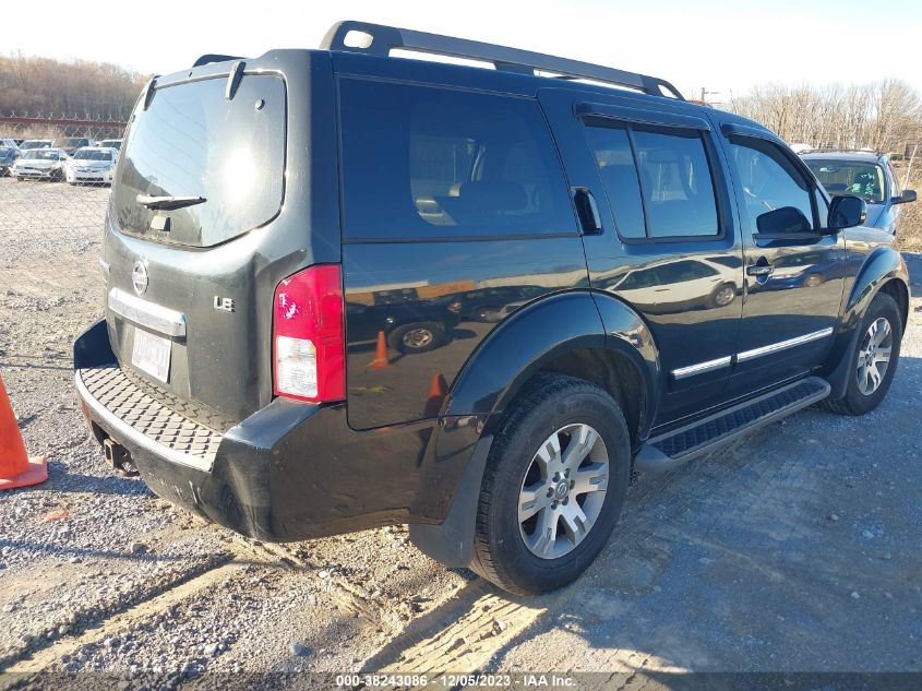 2008 Nissan Pathfinder Le VIN: 5N1AR18U58C609243 Lot: 38243086