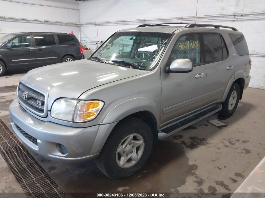 2001 Toyota Sequoia Sr5 VIN: 5TDBT44A11S014479 Lot: 38243106