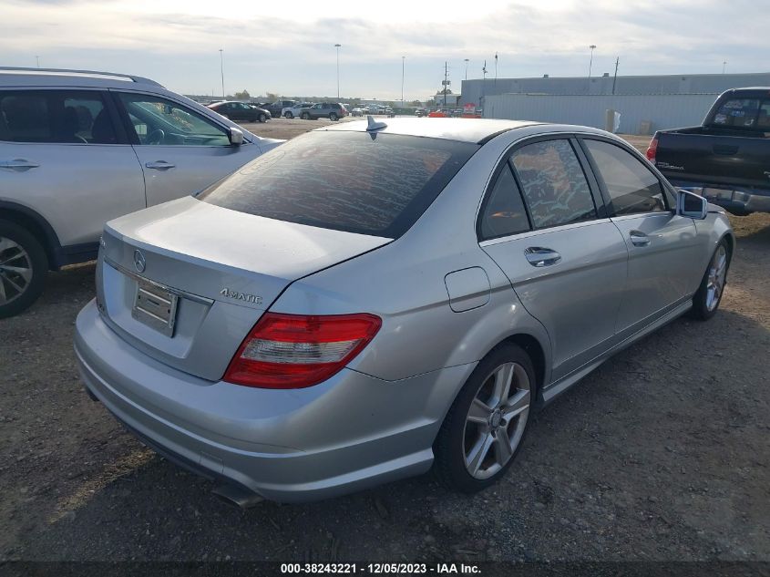 2011 Mercedes-Benz C-Class C 300 VIN: WDDGF8BB4BR140826 Lot: 38243221