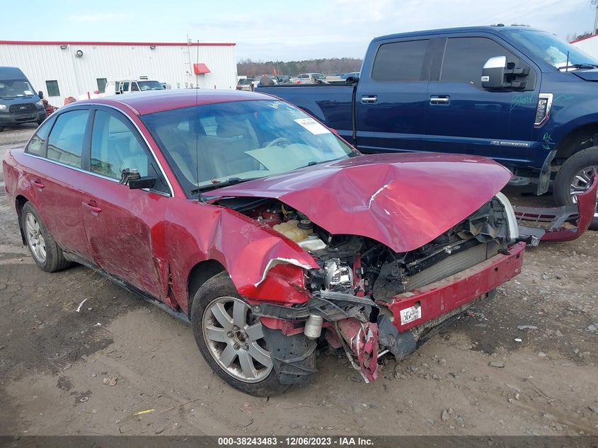 2007 Ford Five Hundred Sel VIN: 1FAHP24197G161628 Lot: 38243483