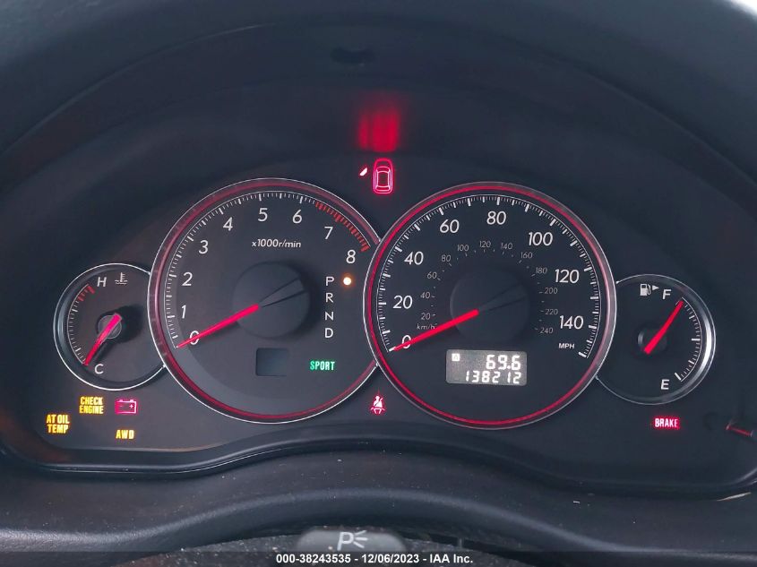 2008 Subaru Legacy 2.5I VIN: 4S3BL616487225627 Lot: 38243535