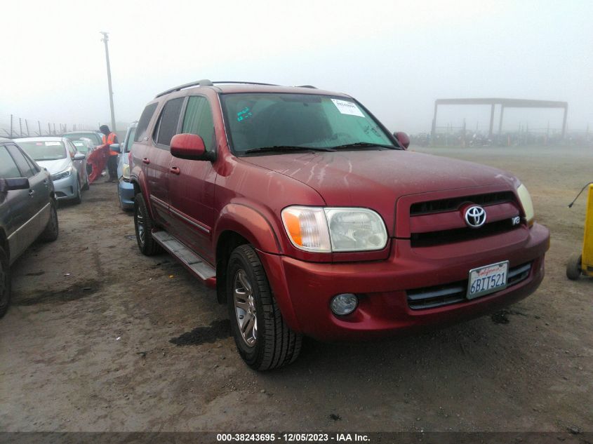 2007 Toyota Sequoia Sr5 V8 VIN: 5TDZT34AX7S289057 Lot: 38243695