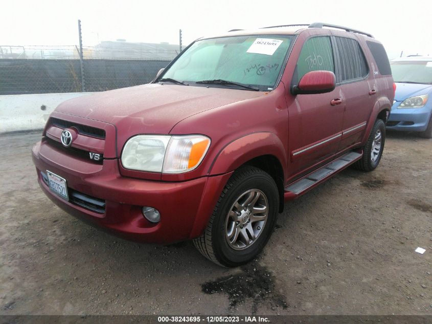 2007 Toyota Sequoia Sr5 V8 VIN: 5TDZT34AX7S289057 Lot: 38243695