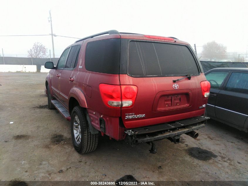 2007 Toyota Sequoia Sr5 V8 VIN: 5TDZT34AX7S289057 Lot: 38243695