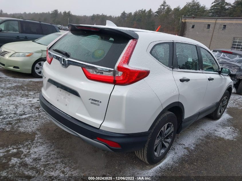 2019 Honda Cr-V Lx VIN: 2HKRW6H36KH209174 Lot: 38243825