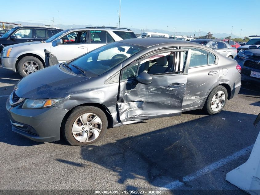 2013 Honda Civic Lx VIN: 2HGFB2F57DH301306 Lot: 38243993