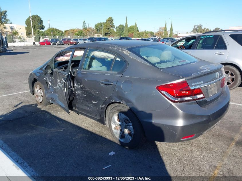 2013 Honda Civic Lx VIN: 2HGFB2F57DH301306 Lot: 38243993