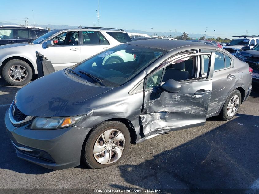 2013 Honda Civic Lx VIN: 2HGFB2F57DH301306 Lot: 38243993