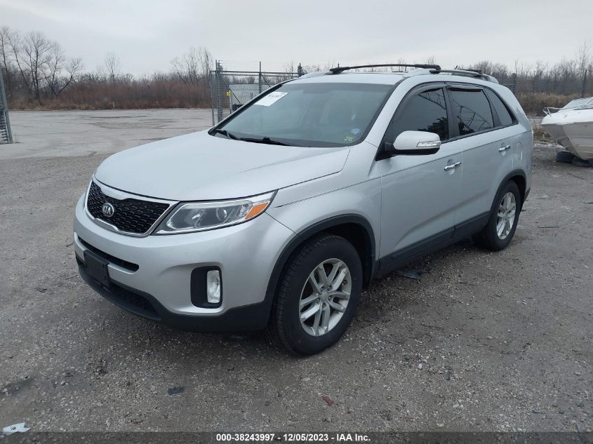 2015 Kia Sorento Lx VIN: 5XYKT4A7XFG588138 Lot: 38243997