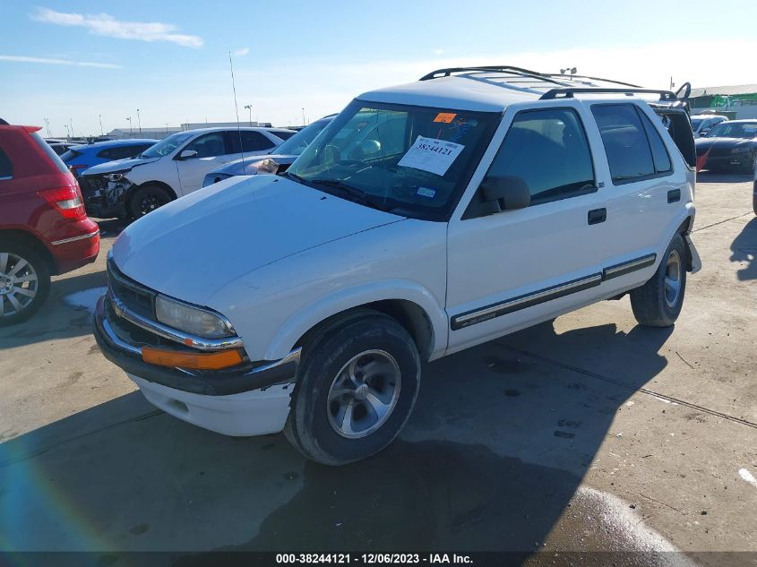 2000 Chevrolet Blazer Ls VIN: 1GNCS13W9Y2296656 Lot: 38244121