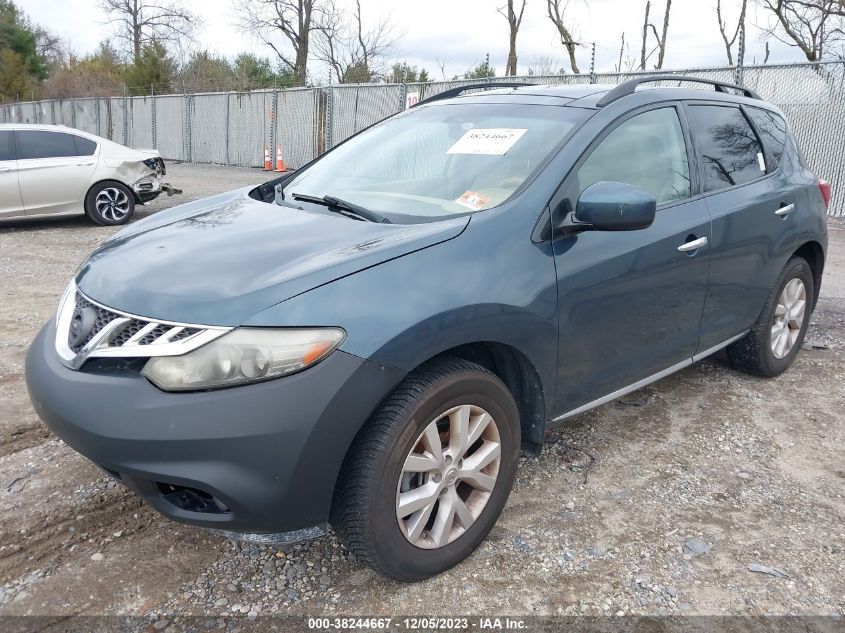 2011 Nissan Murano Sl VIN: JN8AZ1MW8BW161067 Lot: 38244667