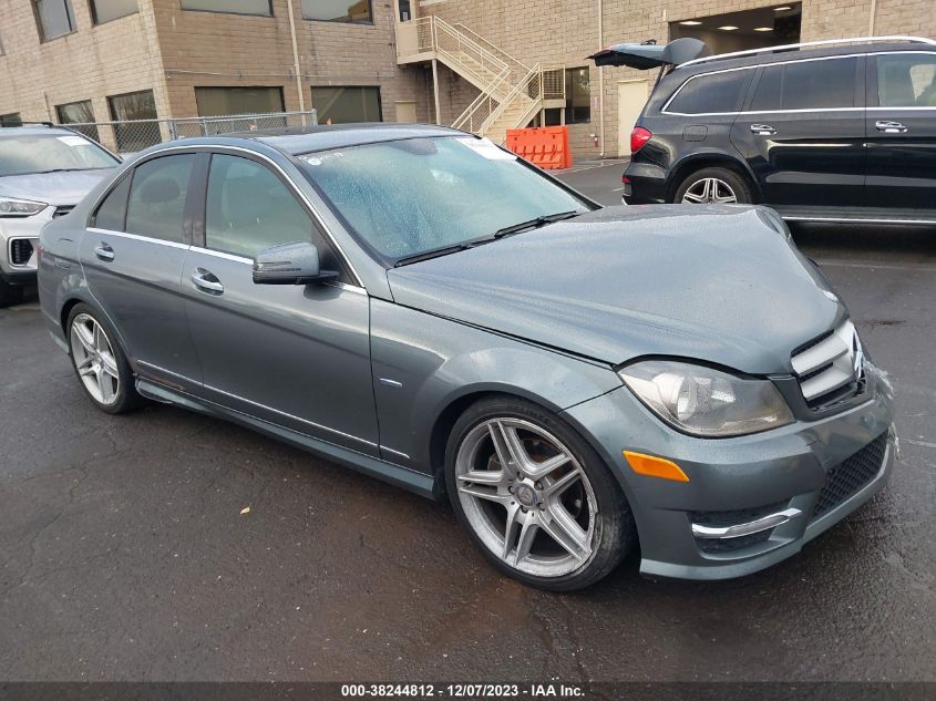 2012 Mercedes-Benz C 250 Sport/Luxury VIN: WDDGF4HB9CR223430 Lot: 38244812