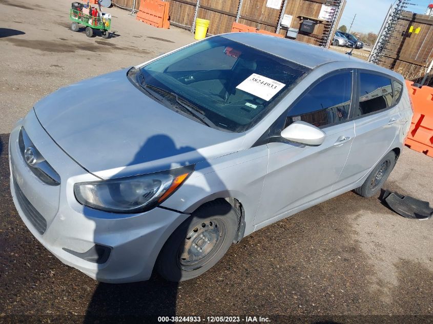 2013 Hyundai Accent Gs VIN: KMHCT5AE4DU103332 Lot: 38244933