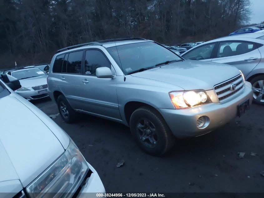 2001 Toyota Highlander Base (A4) VIN: JTEGD21A010012801 Lot: 38244956