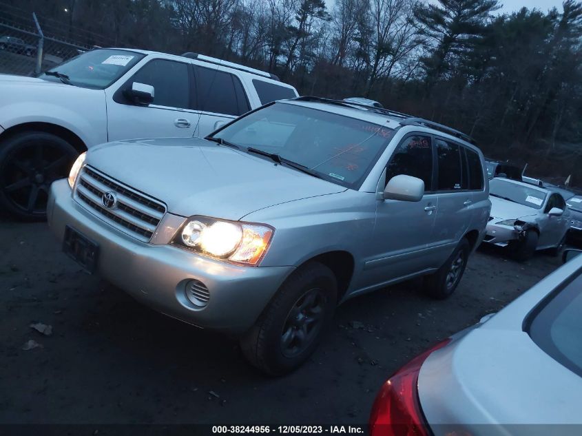 2001 Toyota Highlander Base (A4) VIN: JTEGD21A010012801 Lot: 38244956