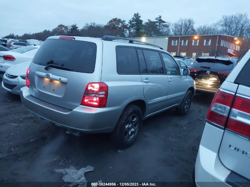 2001 Toyota Highlander Base (A4) VIN: JTEGD21A010012801 Lot: 38244956