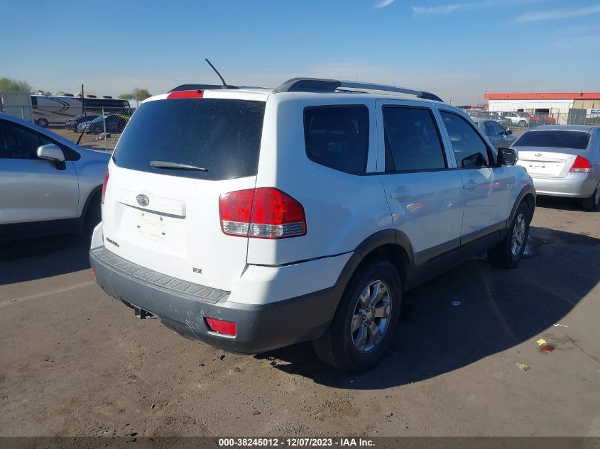 2009 Kia Borrego Ex VIN: KNDJJ741695031802 Lot: 38245012