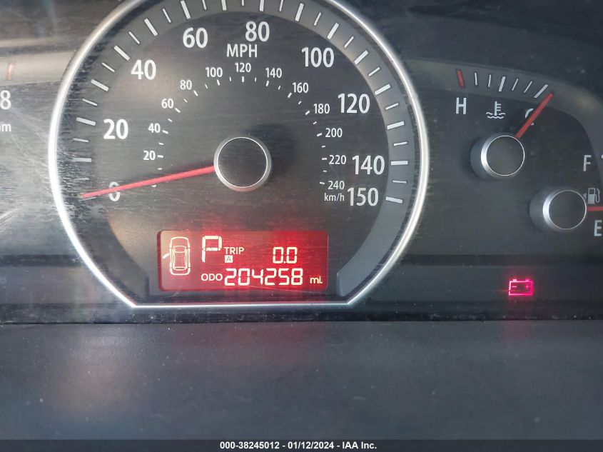 2009 Kia Borrego Ex VIN: KNDJJ741695031802 Lot: 38245012