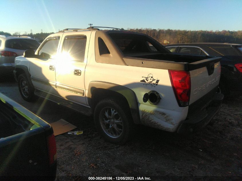 2003 Chevrolet Avalanche 1500 VIN: 3GNEK13T93G341657 Lot: 39718923