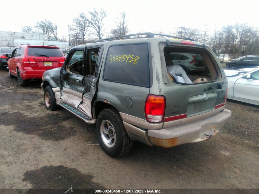 2000 Mercury Mountaineer VIN: 4M2DU86P5YUJ25762 Lot: 38245458