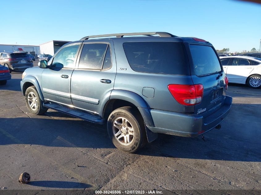 2005 Toyota Sequoia Sr5 V8 VIN: 5TDZT34A85S258886 Lot: 38245506