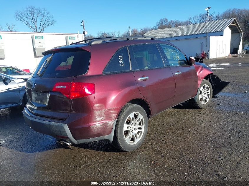 2008 Acura Mdx Technology Package VIN: 2HNYD28698H545935 Lot: 38245952