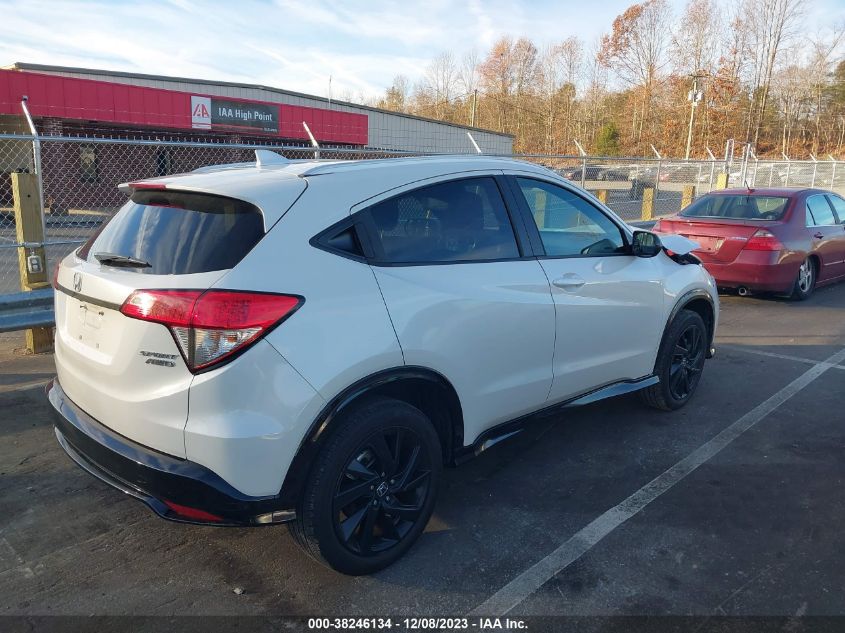 2021 Honda Hr-V Awd Sport VIN: 3CZRU6H1XMM748988 Lot: 38246134