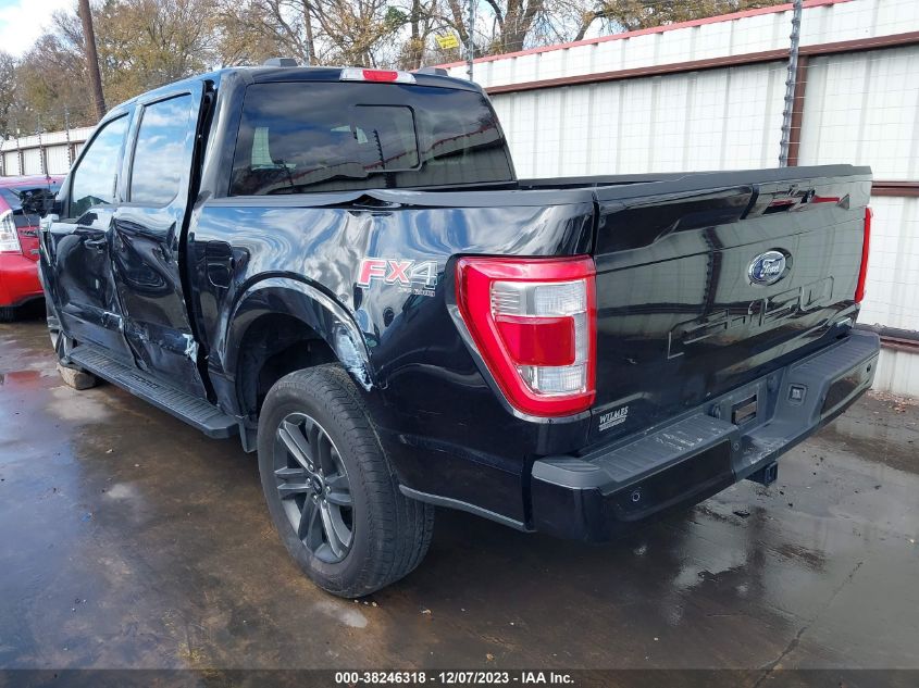 2022 Ford F-150 Lariat VIN: 1FTFW1E88NKF19063 Lot: 38246318