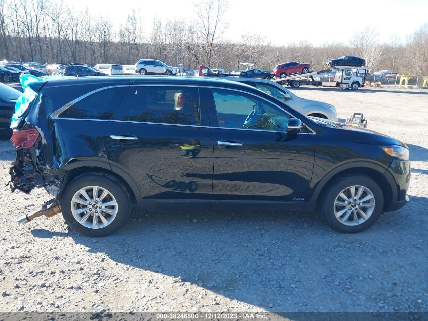 2019 Kia Sorento 2.4L Lx VIN: 5XYPGDA32KG448604 Lot: 38246800