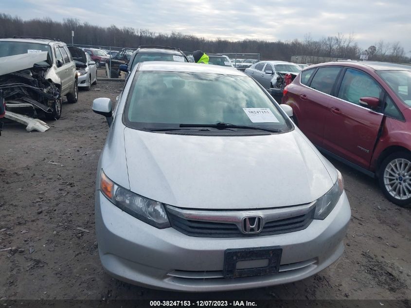 2012 Honda Civic Lx VIN: 2HGFB2F54CH305361 Lot: 38247153