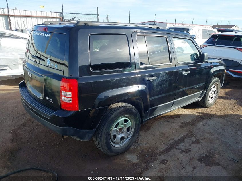 2016 Jeep Patriot Sport VIN: 1C4NJPBB7GD576097 Lot: 38247163