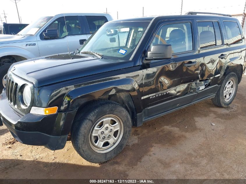 2016 Jeep Patriot Sport VIN: 1C4NJPBB7GD576097 Lot: 38247163