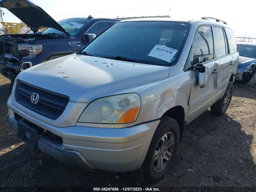 2003 Honda Pilot Ex-L VIN: 2HKYF18623H621764 Lot: 38247656