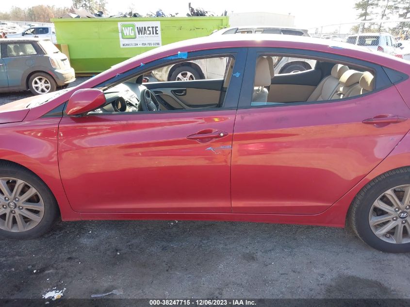 2014 Hyundai Elantra Se (Ulsan Plant) VIN: KMHDH4AE1EU083381 Lot: 38247715