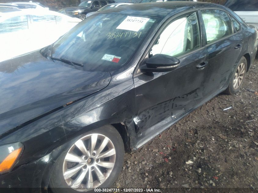 1VWAP7A38CC035631 2012 Volkswagen Passat 2.5L S