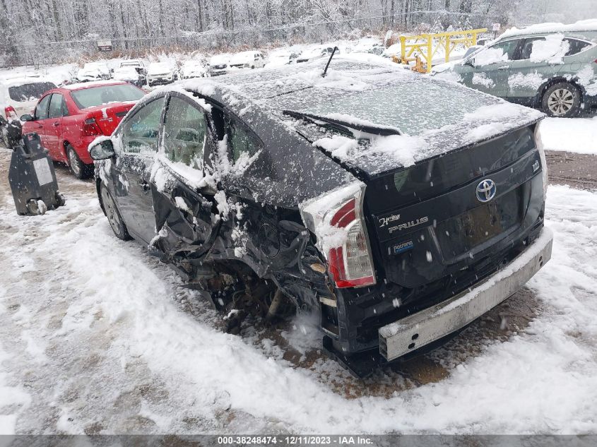 2013 Toyota Prius Three Se VIN: JTDKN3DU3D5609553 Lot: 38248474