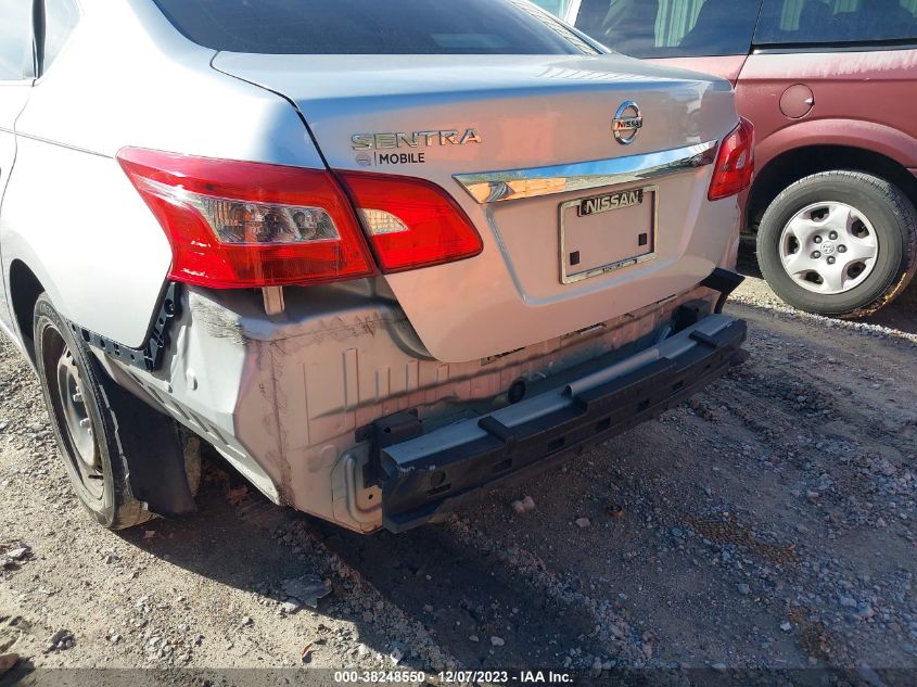 2017 Nissan Sentra S VIN: 3N1AB7AP1HY220044 Lot: 38248550