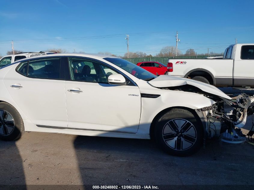 2013 Kia Optima Hybrid Lx VIN: KNAGM4AD4D5044892 Lot: 38248802