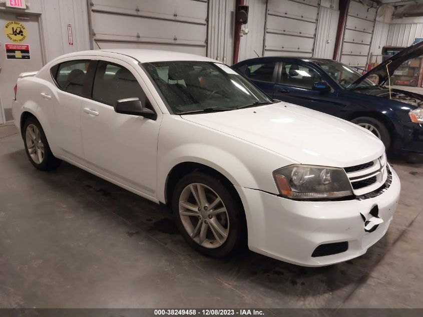 2014 Dodge Avenger Se VIN: 1C3CDZAG8EN166881 Lot: 38249458