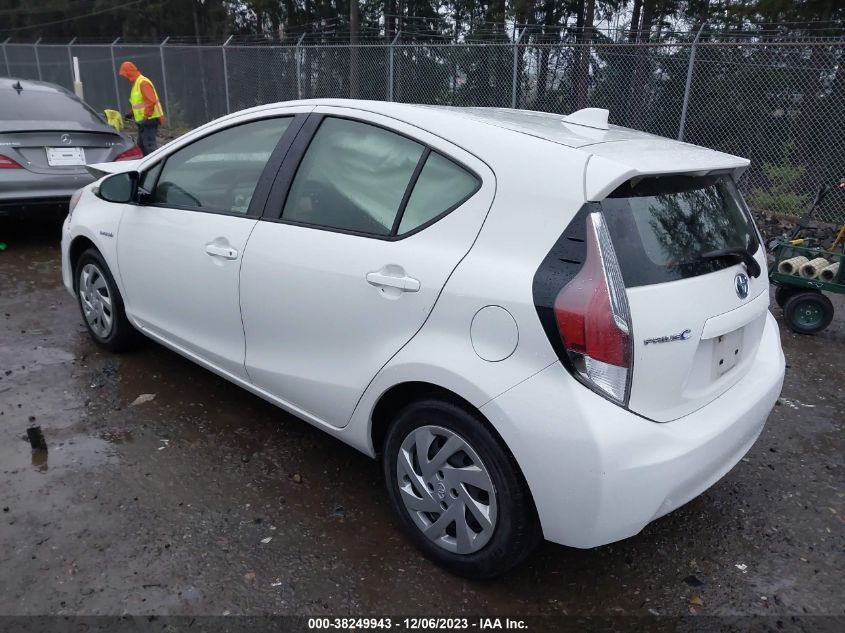 2015 Toyota Prius C Two VIN: JTDKDTB38F1101330 Lot: 38249943