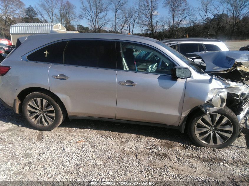 2014 Acura Mdx Technology Package VIN: 5FRYD3H45EB017657 Lot: 38250082