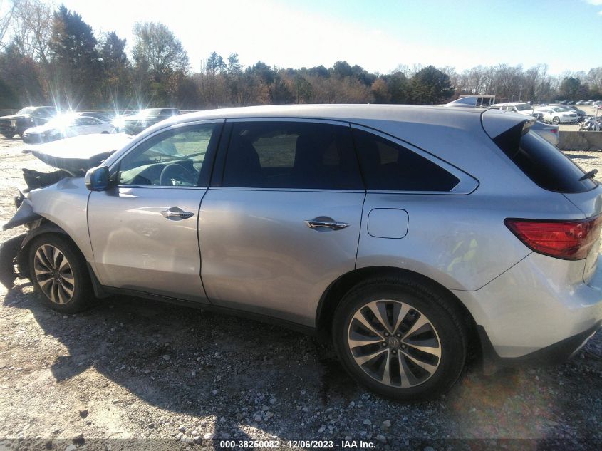 2014 Acura Mdx Technology Package VIN: 5FRYD3H45EB017657 Lot: 38250082