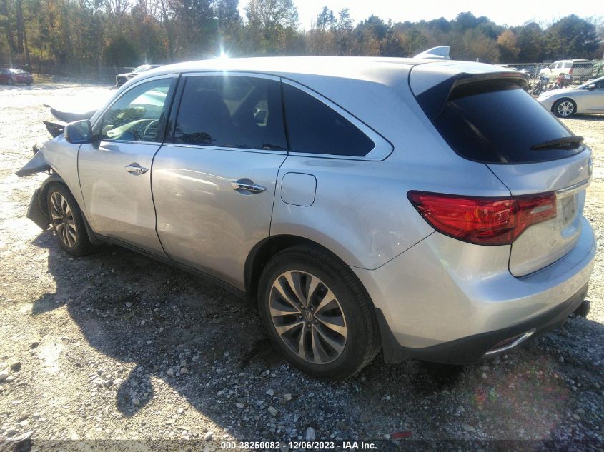 2014 Acura Mdx Technology Package VIN: 5FRYD3H45EB017657 Lot: 38250082