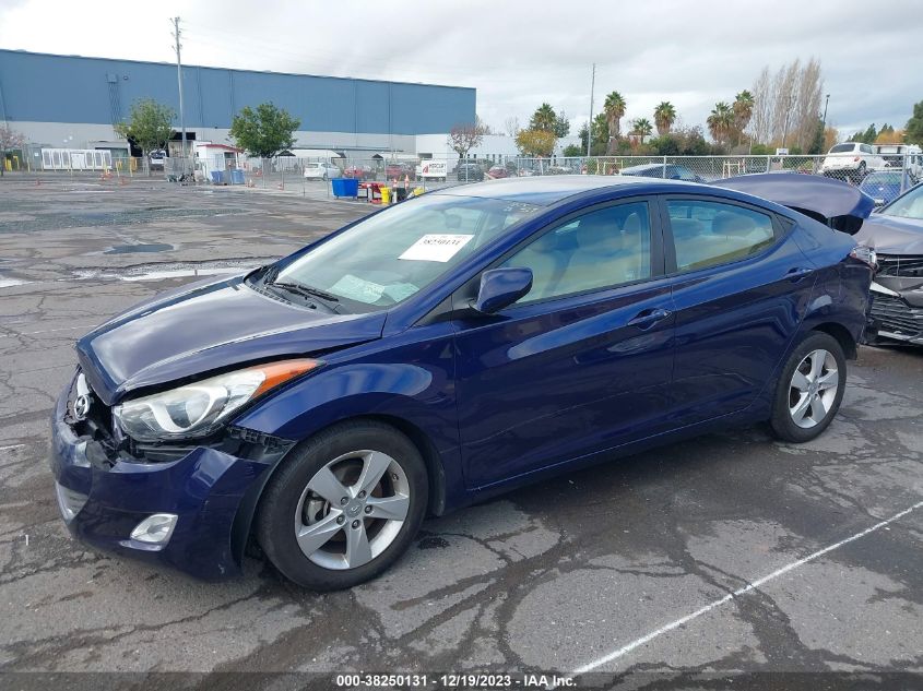 2013 Hyundai Elantra Gls VIN: 5NPDH4AE0DH453622 Lot: 38250131